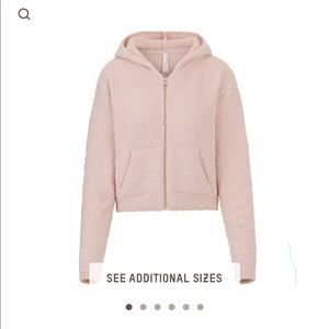 SKIMs Baby pink L/XL zip up hoodie